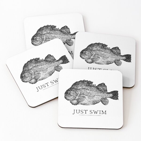 Item preview, SIMPLE FISH JUST SWIM designed and sold by FutureFiesta.