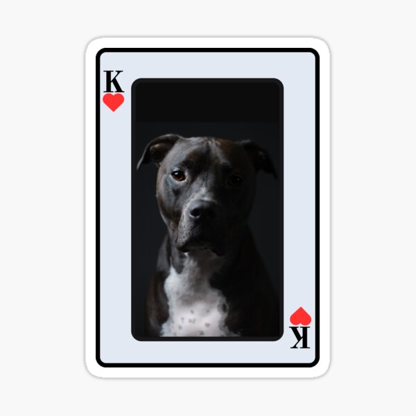 Item preview, Pit Bull King Of Hearts designed and sold by HighwayForSouls.