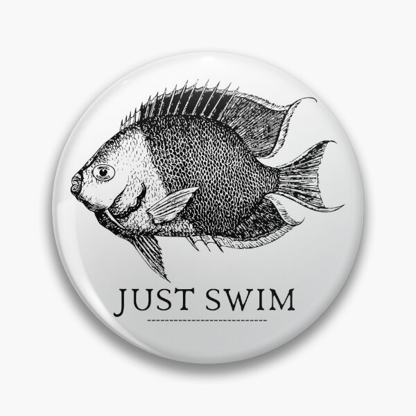 Item preview, SIMPLE FISH JUST SWIM designed and sold by FutureFiesta.