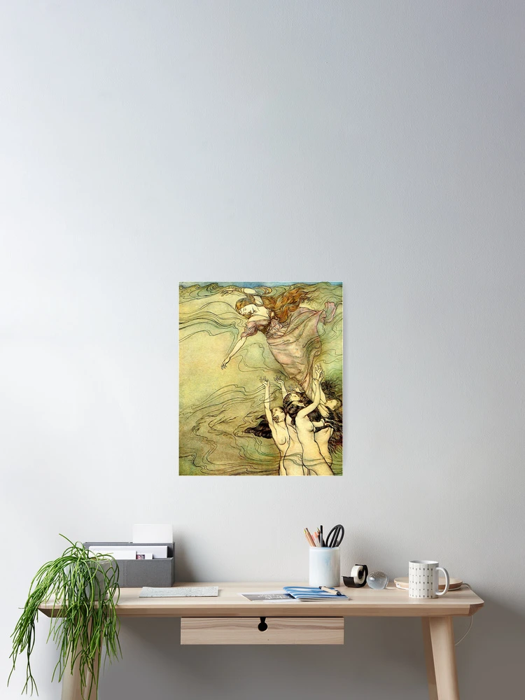 Thumbnail 2 of 3, Poster, One Rising Nymph designed and sold by Slinky-Reebs.