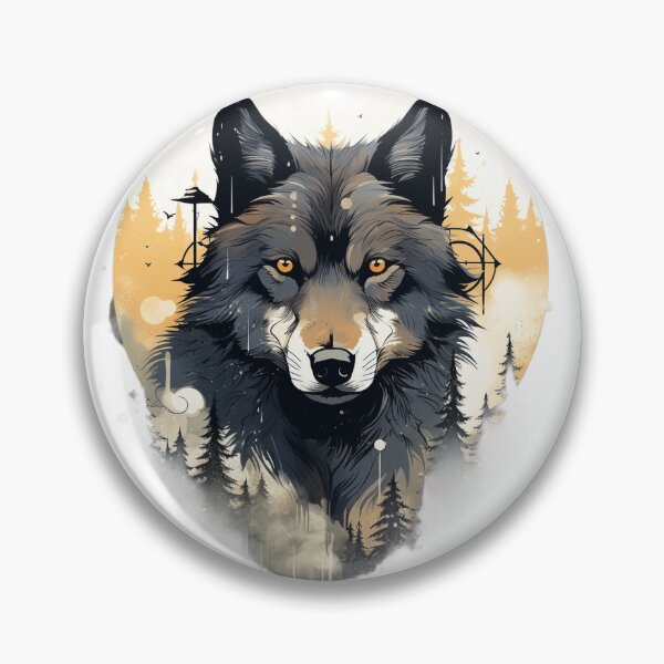Item preview, Moonlit Howl: The Enigmatic World of the Black Wolf designed and sold by griffinequals0c.