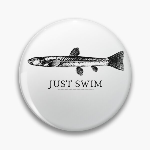 Item preview, SIMPLE FISH JUST SWIM designed and sold by FutureFiesta.