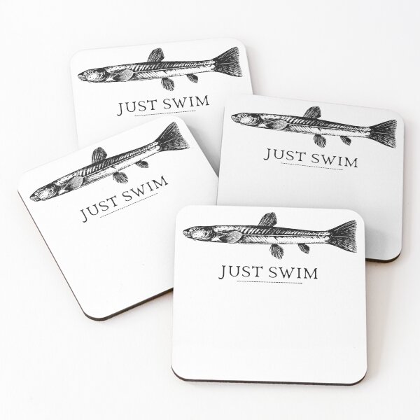 Item preview, SIMPLE FISH JUST SWIM designed and sold by FutureFiesta.