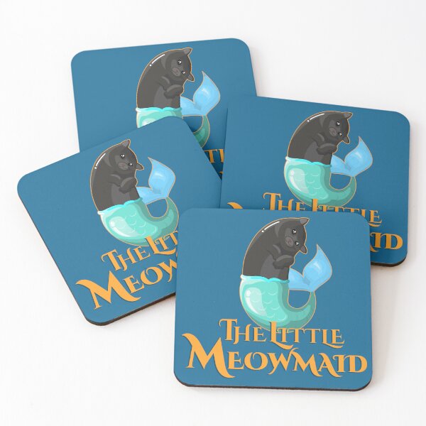 Item preview, Little Meowmaid Black Cat designed and sold by ACho UnderPeak.