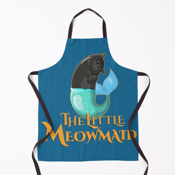 Item preview, Little Meowmaid Black Cat designed and sold by ACho UnderPeak.