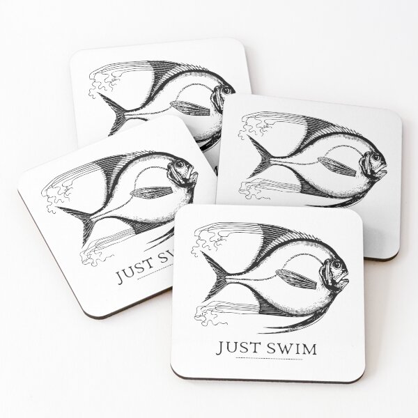 Item preview, SIMPLE FISH JUST SWIM designed and sold by FutureFiesta.