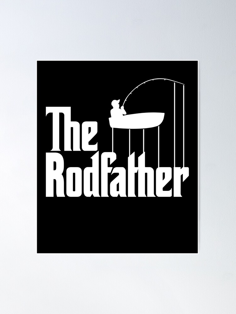 Funny The Rodfather Fishing Joke Hoodie Hooded Sweatshirt
