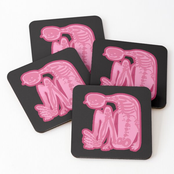 Item preview, pink skeleton designed and sold by Ratatatts.