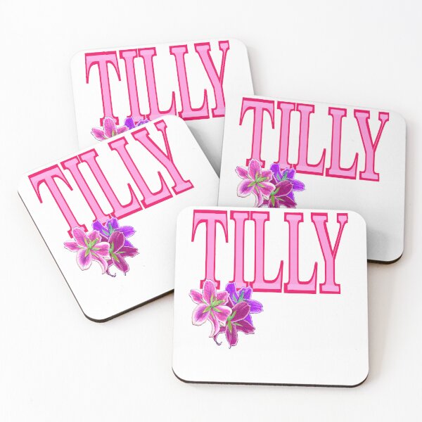 Item preview, Top 10 best personalised gifts  - Tilly, Mathilda, Mathilde, preppy personalised,personalized name with painted lilies designed and sold by Artonmytee.