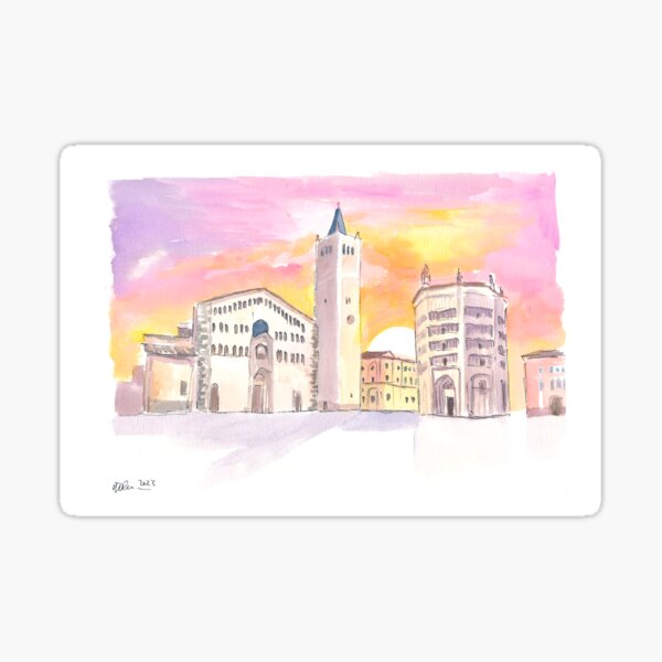 Item preview, Morning Glory in Parma Piazza del Duomo in Emilia Romagna designed and sold by artshop77.