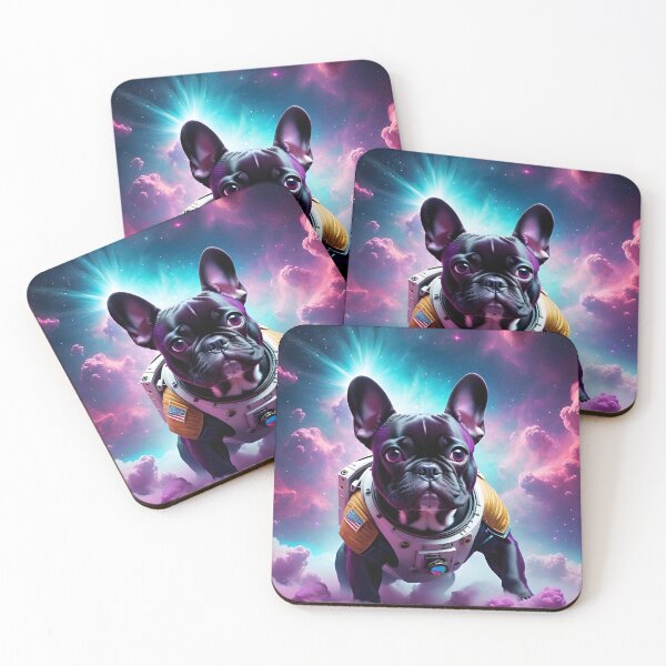 Item preview, French Bulldog in space fantasy art pic designed and sold by PineappleBlend.