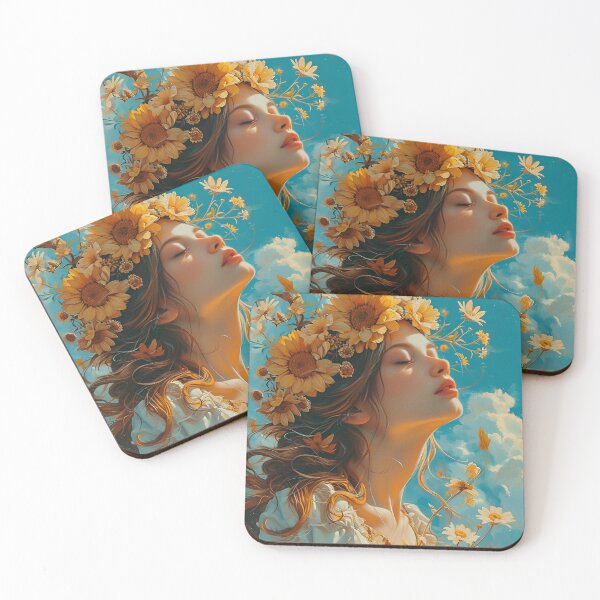 Item preview, A Girl With Flowers In Her Hair designed and sold by luckyanimechann.