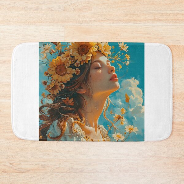 Item preview, A Girl With Flowers In Her Hair designed and sold by luckyanimechann.