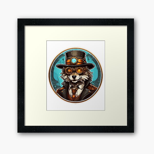 Aperçu de l'œuvre Loup Steampunk créée et vendue par Krieghorn.