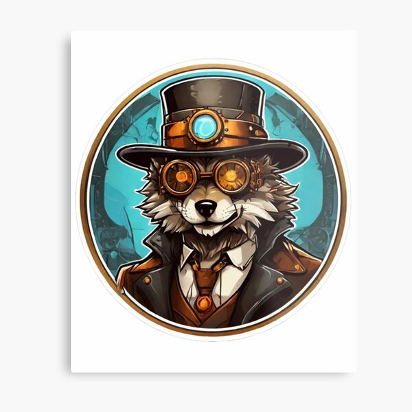 Aperçu de l'œuvre Loup Steampunk créée et vendue par Krieghorn.