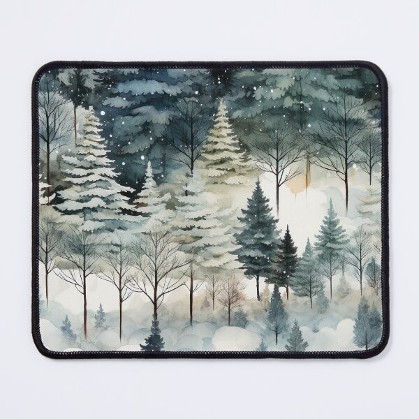 Item preview, Watercolor Pine Forest designed and sold by Cobalt Blue Watercolors.