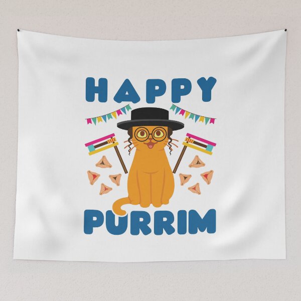 Item preview, Happy Purim Cat Purrim designed and sold by jaygo.