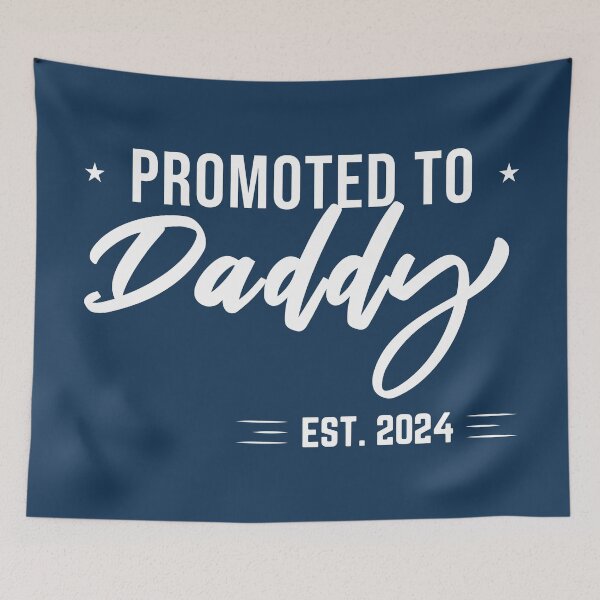 Item preview, Promoted to Daddy 2024 Funny Pregnancy Announcement designed and sold by BelloniArtShop.