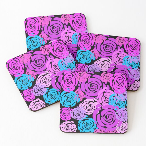 Item preview, Hand-drawn Pink,Purple, and Blue Roses designed and sold by Victoria Rose.