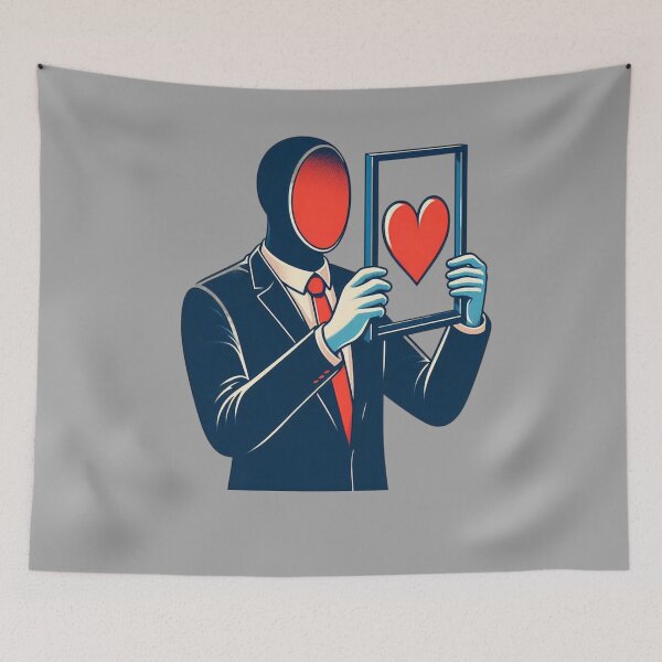 Item preview, Heartfelt Elegance: The Unseen Gentleman with a Love Frame designed and sold by 3KrK.