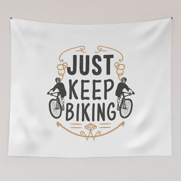 Item preview, Just Keep Biking Bicycle designed and sold by Psycho-Crazy.