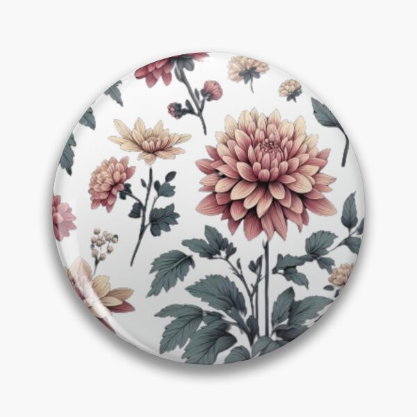 Item preview, Vibrant Dahlia Pattern - Bold Botanical Floral Design designed and sold by ProjectNoah.