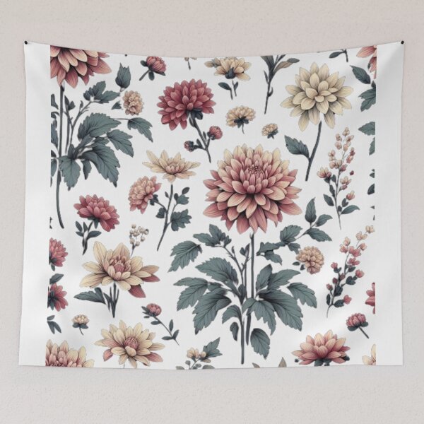 Item preview, Vibrant Dahlia Pattern - Bold Botanical Floral Design designed and sold by ProjectNoah.