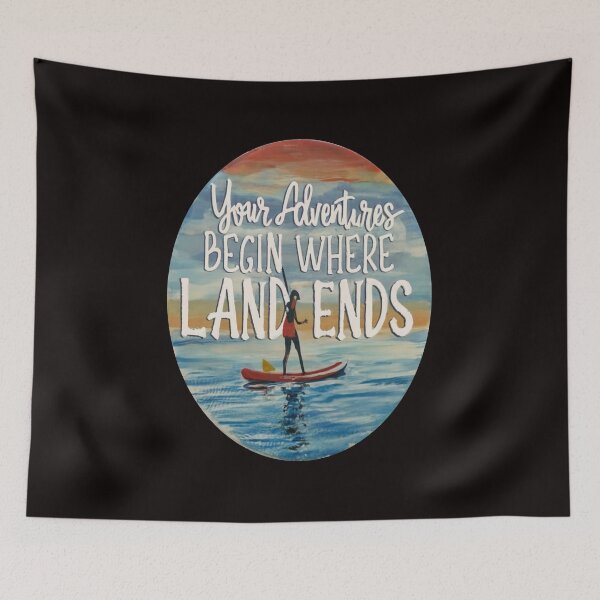 Item preview, Paddle Board - Your Adventures Begin Where Land Ends designed and sold by FOUTI.