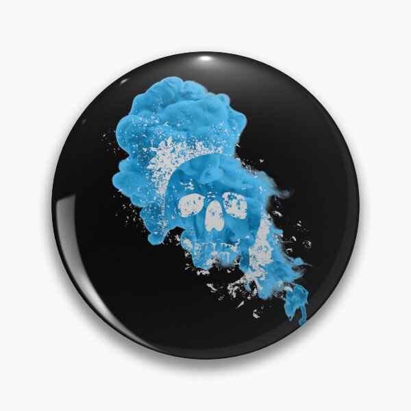 Item preview, Skulls floating in blue gas designed and sold by mikoto-K09.