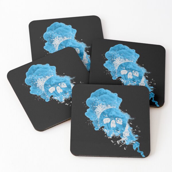 Item preview, Skulls floating in blue gas designed and sold by mikoto-K09.
