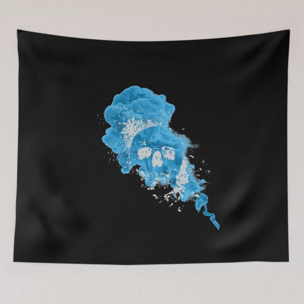 Item preview, Skulls floating in blue gas designed and sold by mikoto-K09.