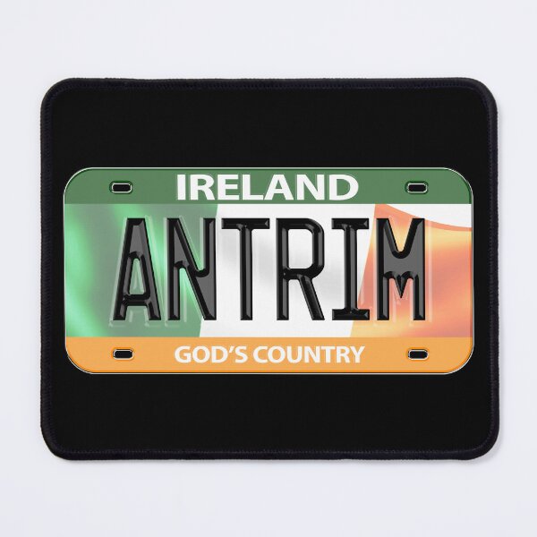Item preview, Antrim Ireland Irish USA Canada License Plate designed and sold by REAL IRISH GIFTS.
