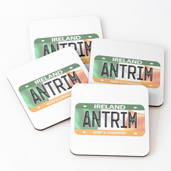 Item preview, Antrim Ireland Irish USA Canada License Plate designed and sold by REAL IRISH GIFTS.