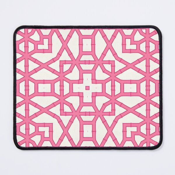 Item preview, Preppy pink bamboo lattice designed and sold by SophieClimaArt.