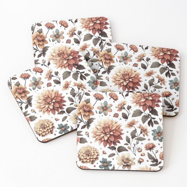 Item preview, Dahlia Floral Pattern - Pink Garden Botanical Summer Art designed and sold by ProjectNoah.