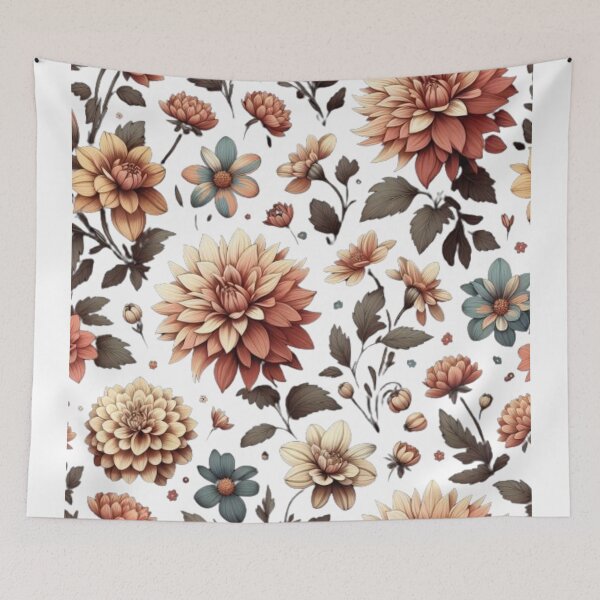 Item preview, Dahlia Floral Pattern - Pink Garden Botanical Summer Art designed and sold by ProjectNoah.