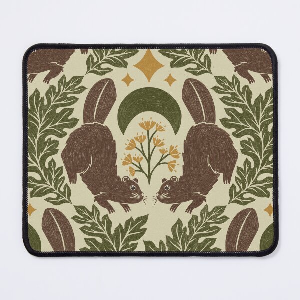 Item preview, Nature's Palette, Colored Pencil Beavers in Green, Brown, and Yellow designed and sold by OzdeBayer.