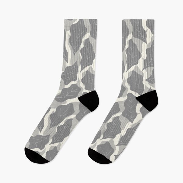 Item preview, Pretty grey leaves designed and sold by SerahO.