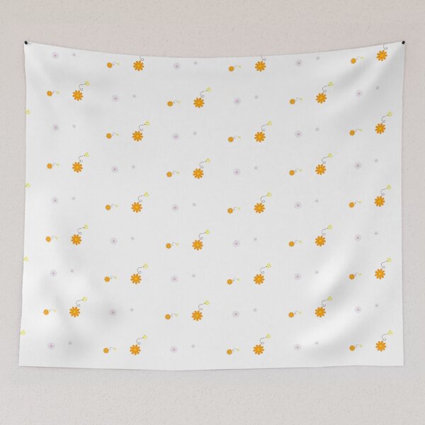 Item preview, Floral Spring Bumble Bee Buzzing Pattern designed and sold by jkernz.