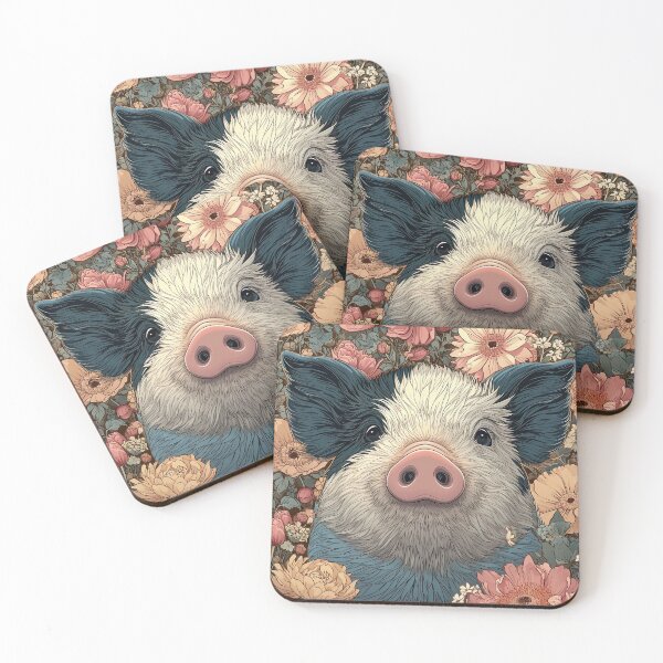 Item preview, Piggy Petal Portrait designed and sold by Retro Type.