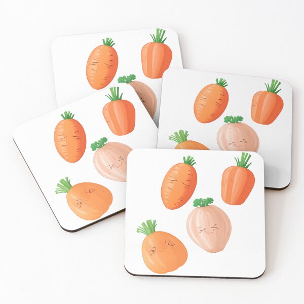 Item preview, Cute Kawai Vegetables Carrot Radish Pack designed and sold by PVSKI.