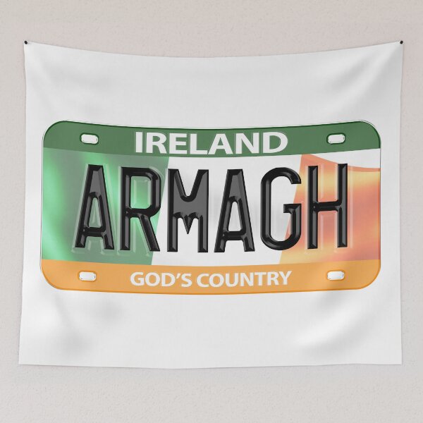 Item preview, Armagh Ireland Irish USA Canada License Plate designed and sold by REAL IRISH GIFTS.
