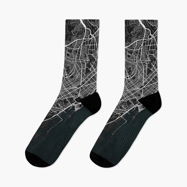 Item preview, Barcelona City Map of Catalonia, Spain - Dark designed and sold by deMAP.