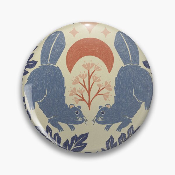 Item preview, Beavers at Dusk, A Blue and Pink Sketch designed and sold by OzdeBayer.