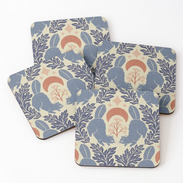 Item preview, Beavers at Dusk, A Blue and Pink Sketch designed and sold by OzdeBayer.