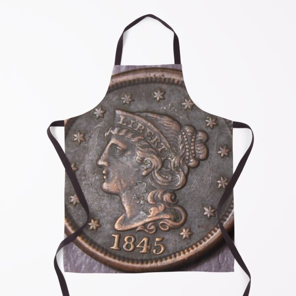 Item preview, 1845 Braided Hair Large Cent XF Dark designed and sold by coinsxcrochet.
