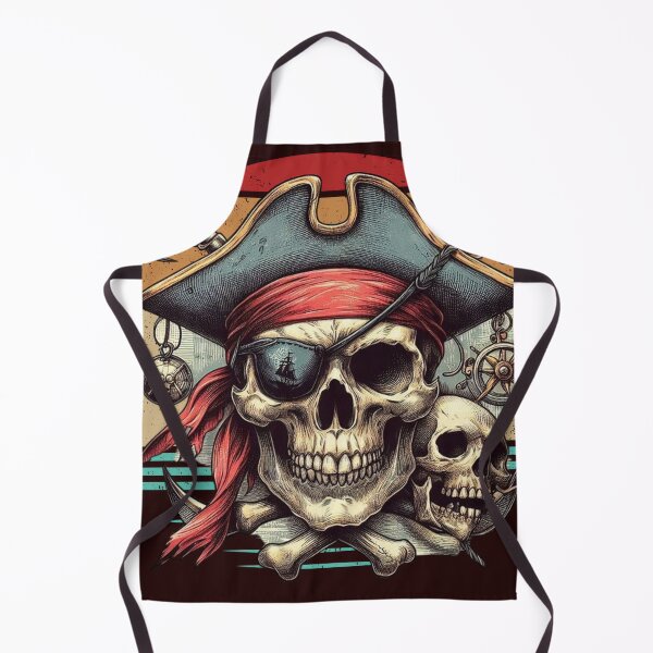 Item preview, Pirate skull, vintage, retro designed and sold by Wallisart.
