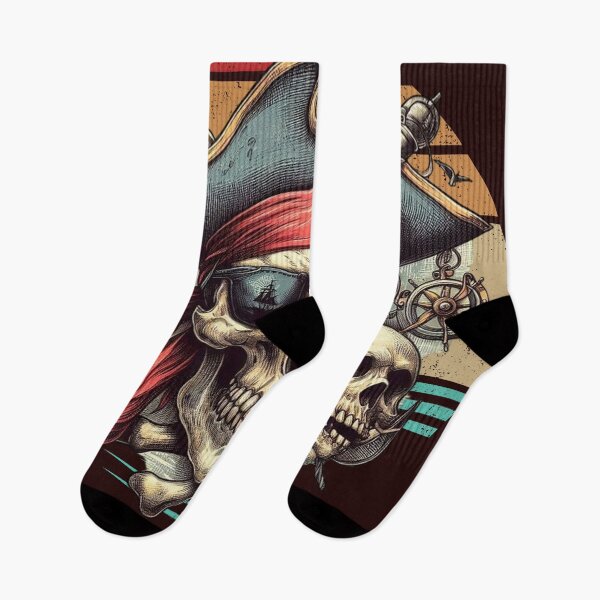 Item preview, Pirate skull, vintage, retro designed and sold by Wallisart.