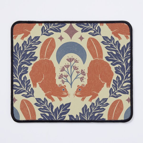 Item preview, Evening Harmony: Beavers in Deep Blue, Purple, and Sunset Pink designed and sold by OzdeBayer.