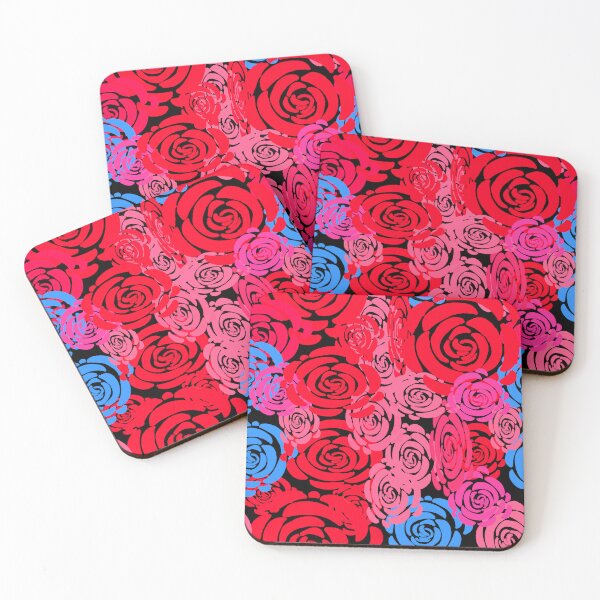 Item preview, Hand-drawn Orange, Blue, and Pink Roses designed and sold by Victoria Rose.